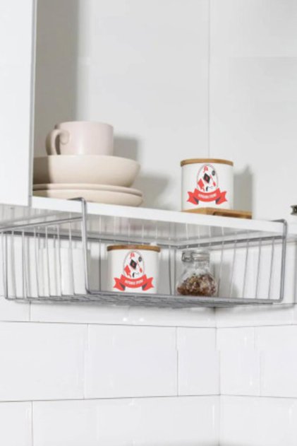 Under Cabinet Shelf Organizer Basket Under Shelf Hanging Kitchen Shelf Countertop Under Desk Kangaroo Basket