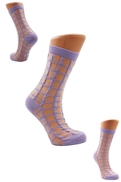 Women's Patterned Tulle Socks