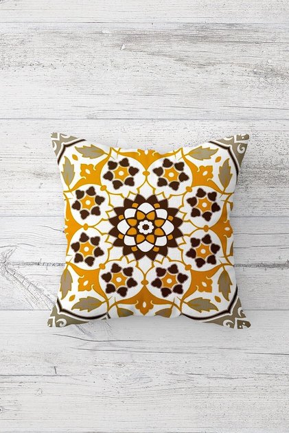 One Side Printed Hidden Zipper Decorative Pillowcase Throw Pillow Case Seat Pillowcase