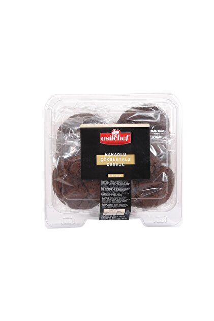 ASİLCHEF Asil Chef Kakaolu Çikolata Parçalı Cookie 8'li 400gr