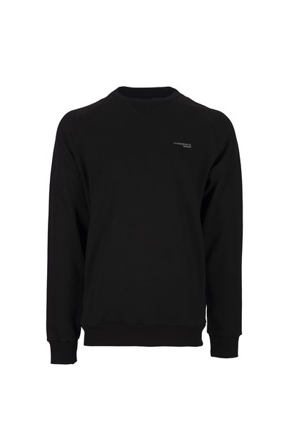 101097499 2m Sn75 Basic C-Neck Crew Neck Printed Black Men's Sweatshirt