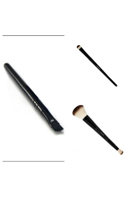 Göz Farı Fırçası & Kesik Uçlu Allık Fırçası & Eyelenir Fırçası