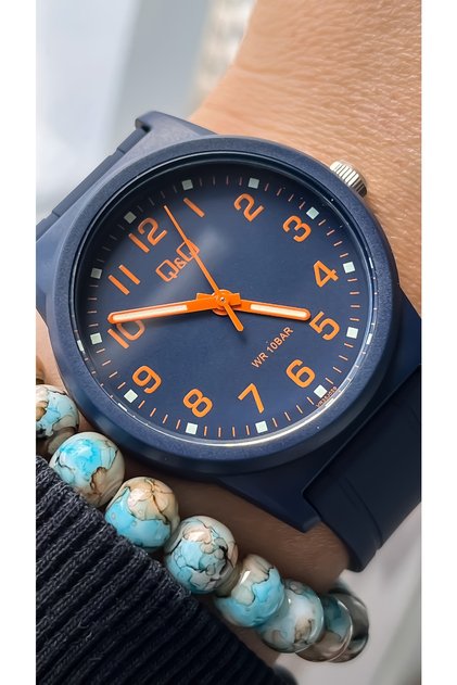 Navy Blue Color Silicone Strap, 10 Bar Waterproof (Suitable for Pool and Sea Use) Children's Wristwatch
