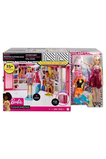 Gbk10 Barbie'nin Rüya Dolabı Oyun Seti