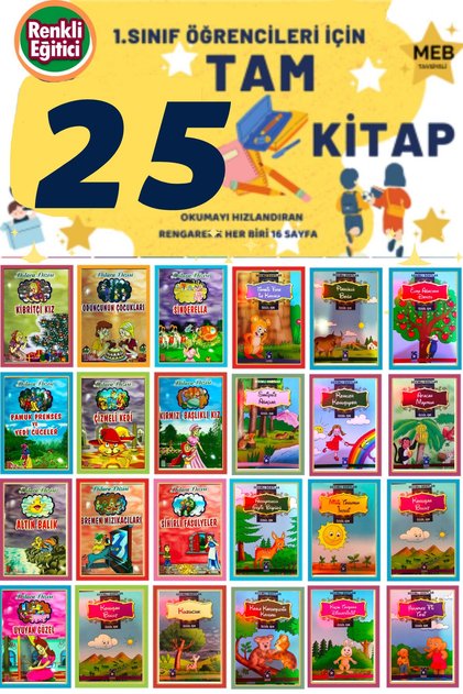 Great Set Evony Tonguç Tudem Red for Improving and Speeding up Reading for First Graders