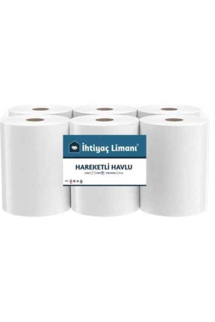 Hareketli Dispenser Kağıt Havlu Peçete 6 Rulo