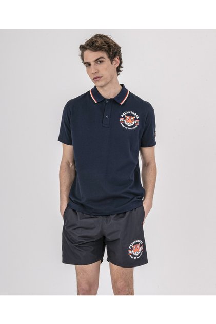 Men's Knitted Poloshirt C.wCotton