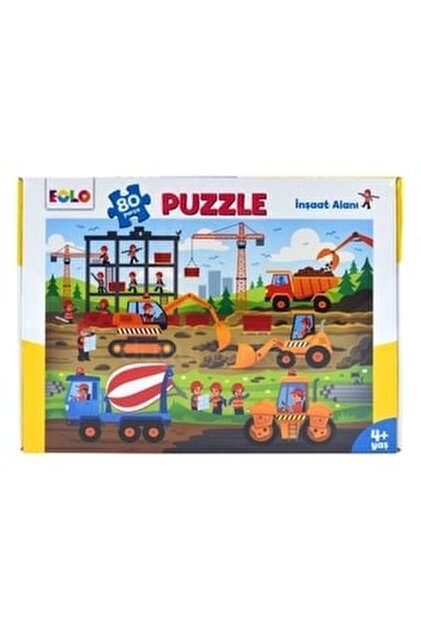Melissa & Doug Melissa and Doug Ahşap 12x4 Yapboz Seti - İnşaat