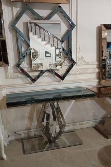 Dinç Metal Sehpa Krom Özel Ayak Dresuar Bernardo Drk-001