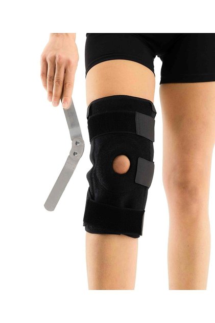 Patella and Steel Supported (Hinged) Knee Brace with Steel Joints Standard