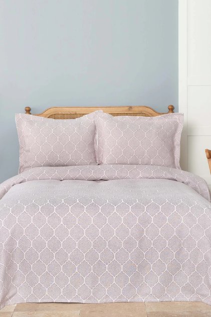 Birisa Plum Double Bedspread Set