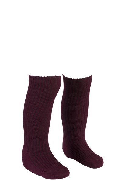 Knee-High Socks Baby Girl-Boy / Girl-Boy Child -Burgundy