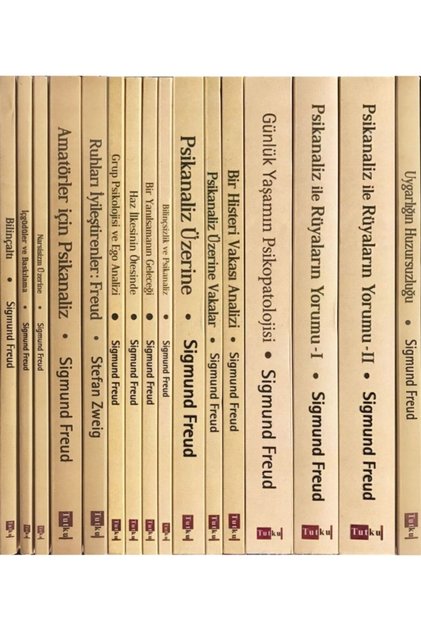 Sigmund Freud Seti - 16 Kitap, Psikoloji, Felsefe, Sigmund, Freud