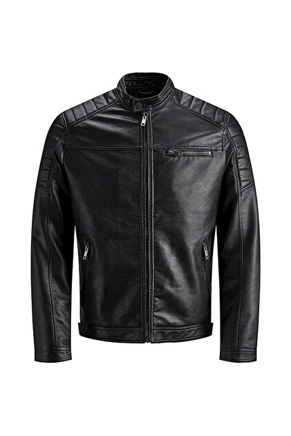 Jack & Jones 12147218 Jcorocky Jacket Noos Erkek Deri Mont Ve