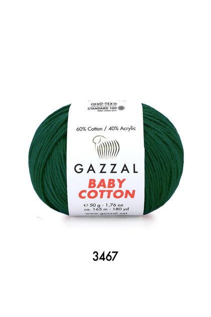 Baby Cotton Amigurumi Ipi 3467 Ördek Yeşil 50gr , Örgü Ipi, Punch Ipi El Örgü