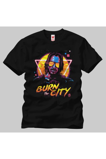 Cyberpunk 2077 Burn The City Men's T-Shirt