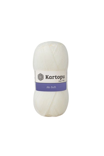 Ak-soft K019 Açık Krem El Örgü Ipliği 100gr