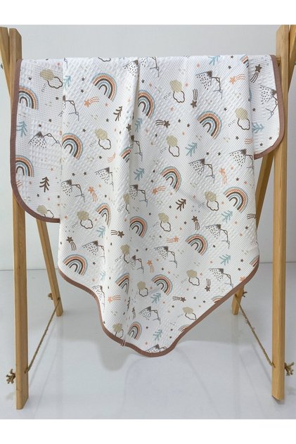 Cotton Piping Detailed Patterned Pique