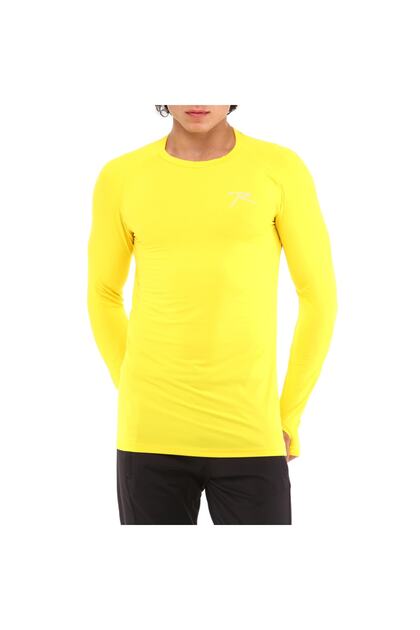 Long Sleeve Technical Performance Sports T-Shirt Ignıs Yellow