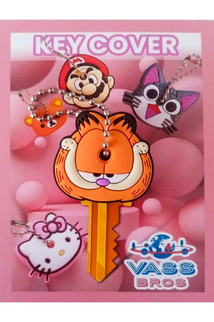 Key Cover Anahtar Kılıfı Karikatürlü Silikon Koruyucu
