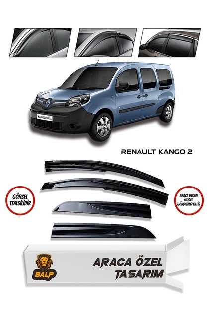 Renault Kango 2 Cam Rüzgarlığı 4lü