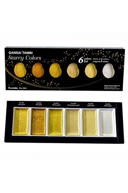 ボーペイシージュ　TSUGANE2020.2021 2本セット Zig Watercolour Gansai Tambi Sulu Boya 6'lı Set Starry Colors