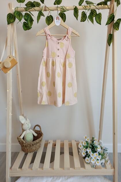 Strappy Polka Dot Dress