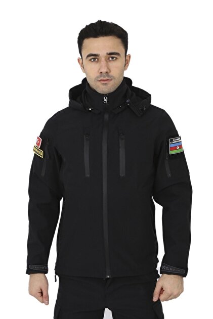 KORDAK Siyah 5.11 Model Taktical Softshell Mont - Su Geçirmez Mont