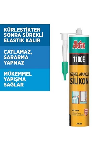 1100e Şeffaf Silikon