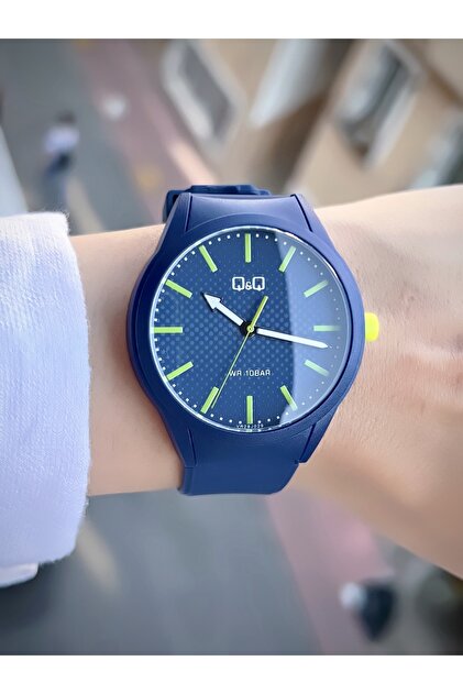 Q&Q Qq A212j013y Plastik Kordon 10 Bar Su Geçirmezlik Yeşil Unisex