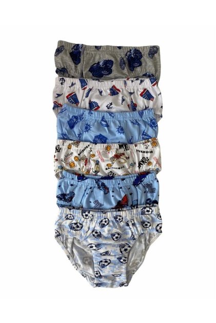 Boy's 6-Piece Cotton Patterned Panties