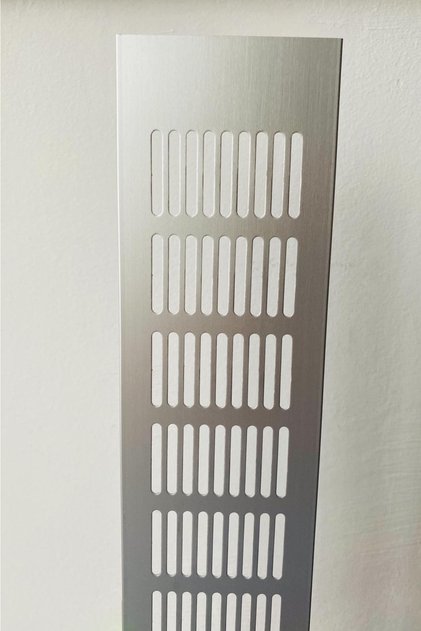 Aluminyum Havalandırma Menfezi 80*300mm, Gümüş