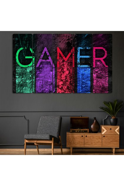 Gamer - 5 Parçalı Tablo