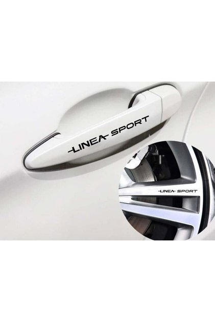 Fiat Linea Sport Kapı Kolu Ve Jant Sticker Seti 8 Ade