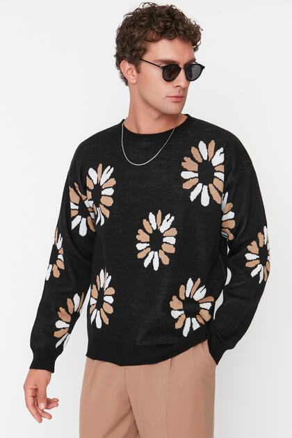 Trendyolmilla Man Siyah Erkek Oversize Fit Geniş Kalıp Bisiklet