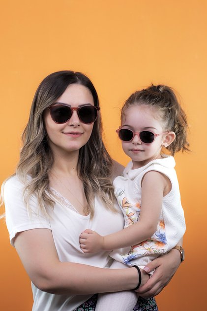 Mother Girl Combination Dried Rose Sunglasses
