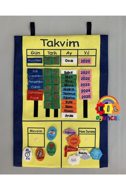 Takvim Pano (cırt Cırtlı Kumaş)