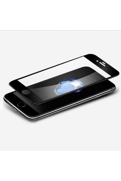 Apple Iphone 8 Plus Uyumlu Ekran Koruyucu Kırılmaz Tam Ekran Sert Temperli Cam Siyah - 5