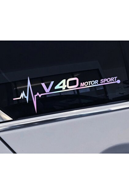 Genel Markalar Volvo V40 Yan Cam Sticker Oto Kapı Çıkartma Renk Değiştiren 20 Cm X 7 Cm - 1