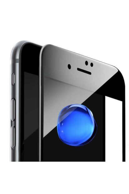 Apple Iphone 8 Plus Uyumlu Ekran Koruyucu Kırılmaz Tam Ekran Sert Temperli Cam Siyah - 3