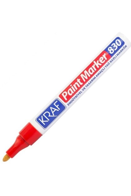 Paint Markör Rötuş Kalemi (ahşap, Cam, Plastik, Metal, Plastik, Kağıt) Kırmızı