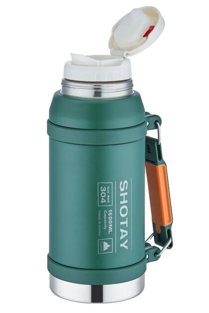 supreme 12AW Basic Water Canteen 希少 Shotay 1,6 Litre Büyük Boy Çelik Kamp Termosu Ağızlık Ve Ekstra