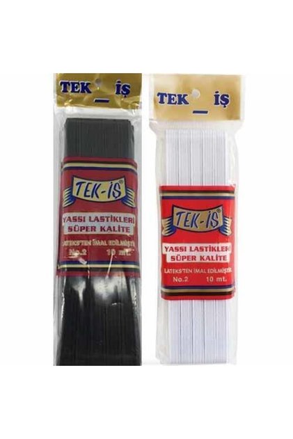 Flat Waist Elastic 1 Cm (10 Meters) Black