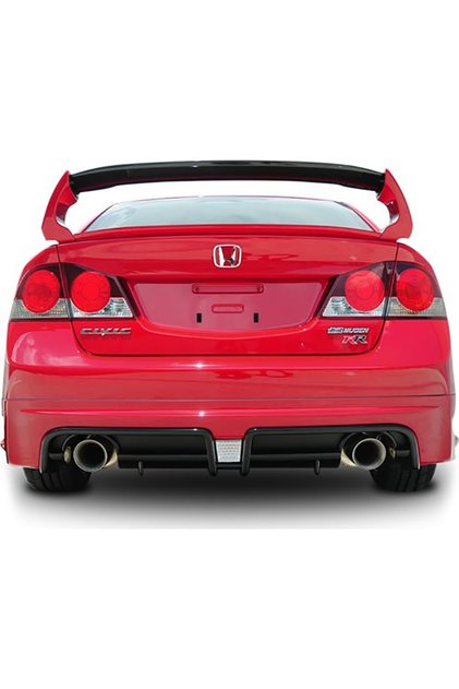Honda Civic Fd6 Mugen Rr Arka Ek Mat Siyah Sağ Sol Tek Egzoz Çıkışlı 2006 2007 2008 2009 2010 2011