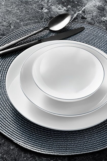 Vaisselle Güral Porselen Atina Dinner Or - 18 pièces pour 6