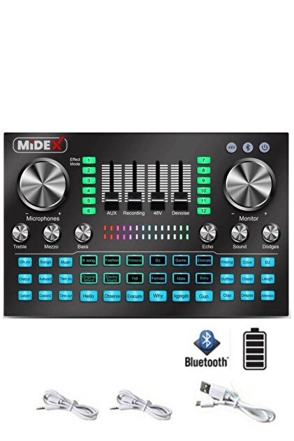 Midex Gmx-1 Diamond Set Condenser Mikrofon Ses Kartı Kulaklık