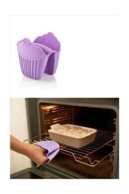 Penguen Silikon Cup Kek Isıya Dayanıklı Fırın Tutacağı Mutfak Eldiveni Tepsi Tutacağı - 1