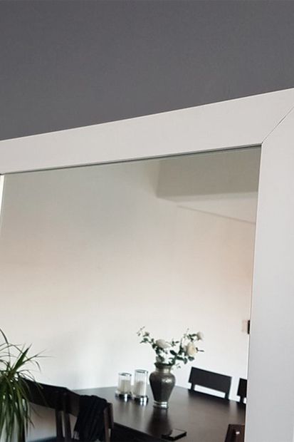 Vivense Beyaz Çerçeveli Dekoratif Boy Aynası - 3