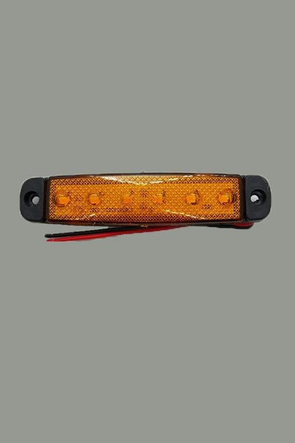 10 Adet 6 Ledli Parmak Led Lamba 24v Sarı (E Belgeli)