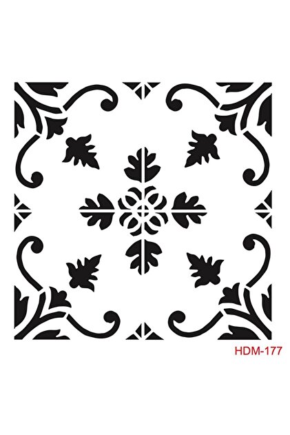 Hdm177 ديكور المنزل استنسل ميدي (25x25)